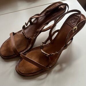 Tory Burch Tan Leather Sandals